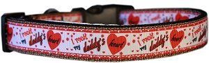 Melt Daddy's Heart Nylon Dog Collar (Color/Size: LG)