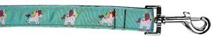 Aqua Unicorns Nylon Pet Leash (Color/Size: 1in by 4ft)