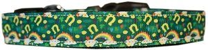 Lucky Puppy Charms Nylon Dog Collar (Color/Size: LG)