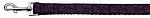 Pink and Black Swirly Nylon Ribbon Dog Collars (Color/Size: 1 wide 4ft Leash)