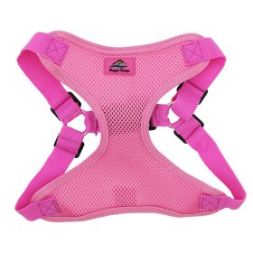 Wrap and Snap Choke Free Dog Harness (Color: Candy Pink, size: medium)