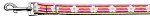 Striped Daisy Ribbon Dog Collars (Color/Size: 1 wide 4ft Leash)