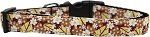 Autumn Leaves Nylon Ribbon Dog Collar (Color/Size: Medium Narrow)