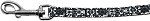 Fancy Black and White Nylon Ribbon Pet Leash
